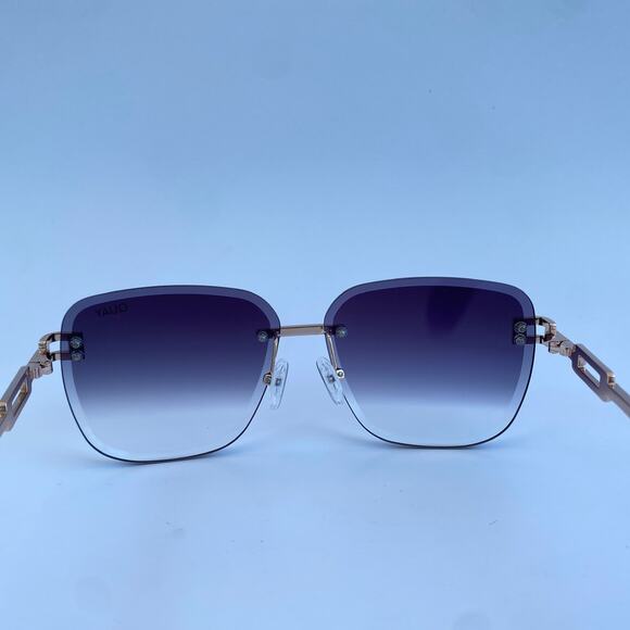 Quay Australia No Cap Gold Fade Rimless Sunglasses main image 6